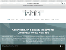 Tablet Screenshot of jaiminibeautyclinic.co.uk